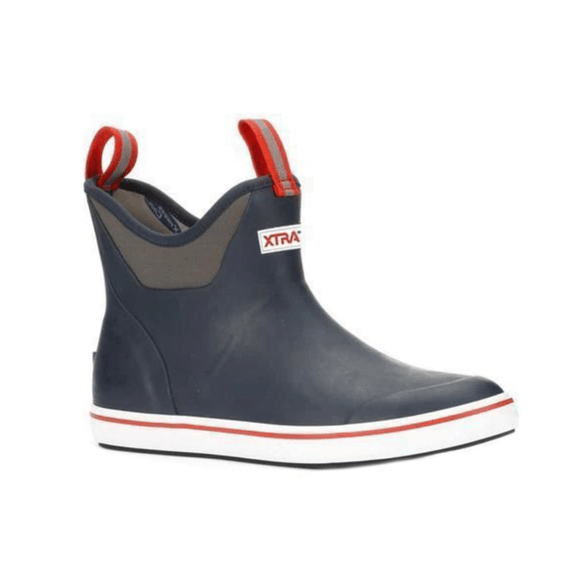 Ankle Deck Boot Navy / Red