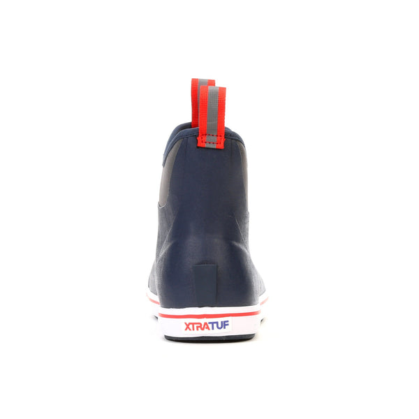 Ankle Deck Boot Navy / Red